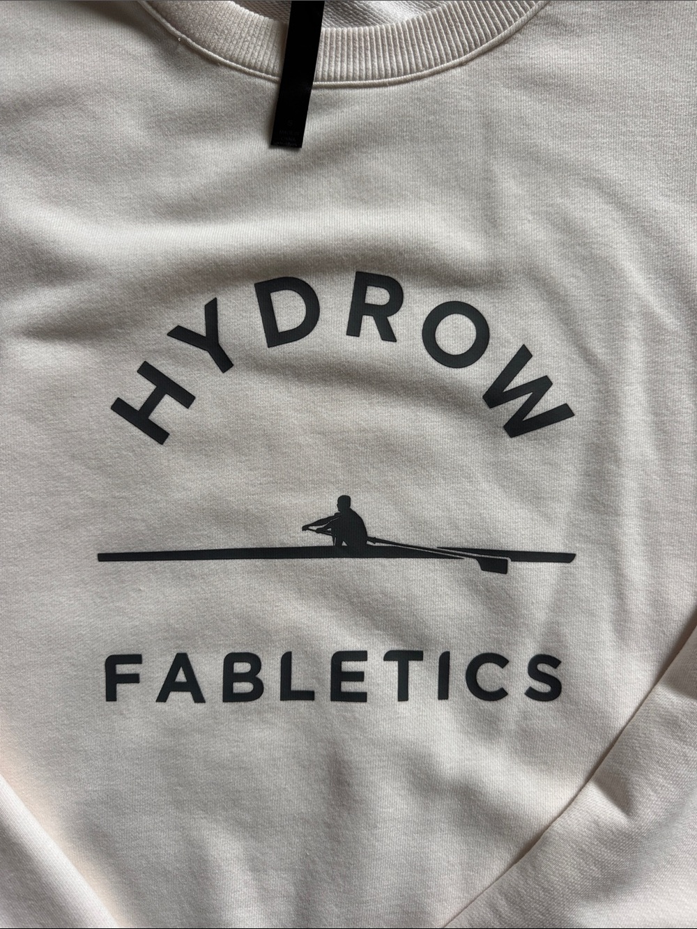 Fabletics Hydrow Crewneck Sweatshirt - Cream - Picture 4 of 4